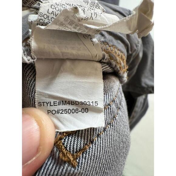 Prana Bridger Pants Mens 36x28 Slim Fit Straight Stretch Organic Cotton Gray - Picture 4 of 6